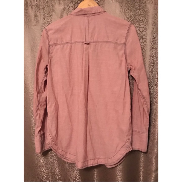 Free People Last Chance Button Down In Pink Size S - Picture 5 of 8